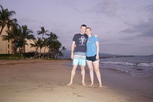 Libby and Steven on the beach