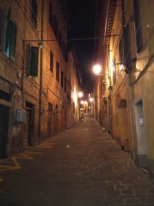 Siena at night